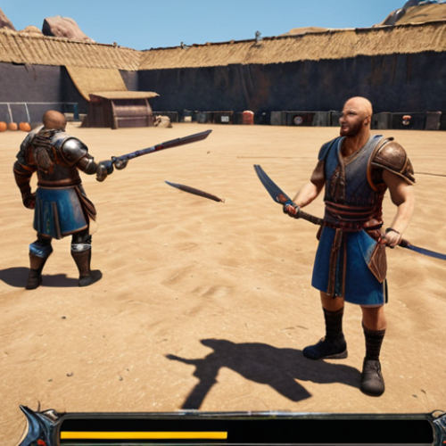 Home 13 **
"Eternal Return player in intense training session with coach, highlighting improved game mechanics understanding. Show weapons, character matchups, and strategic planning on screens in the background."
**