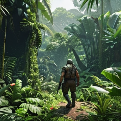 Home 5 **
* **Concept:** A lush jungle scene with dense foliage. Focus on characters skilled in stealth and close-quarters combat.
**